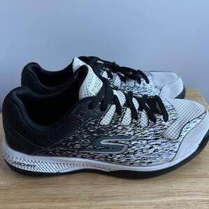Skechers Viper Court Men’s Sneakers Size 8 Black White Pickleball Shoes